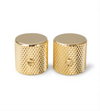920D Custom Metal Knurled Gold Flat Top Knobs for Tele® (2 Pack) - 920D-MK-2G-PACK