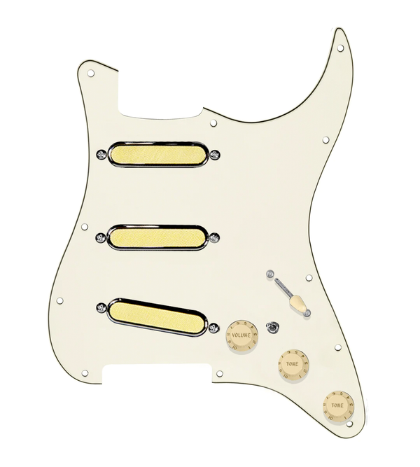 Gold Foil Loaded Pickguard for Stratocasters® - SLPG-GLDFL-AW-PPG-S7W-MT