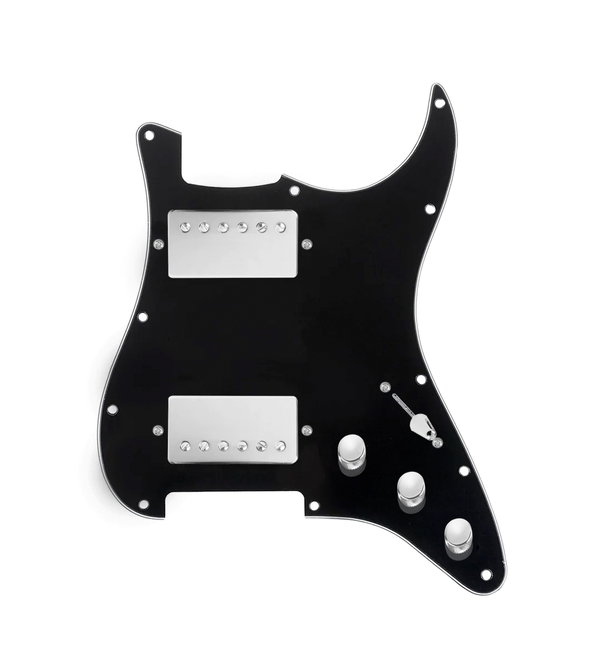Hot And Heavy HH Loaded Pickguard for Stratocasters® - SLPG-HH-RGNK-N-BPG-S3W-HH