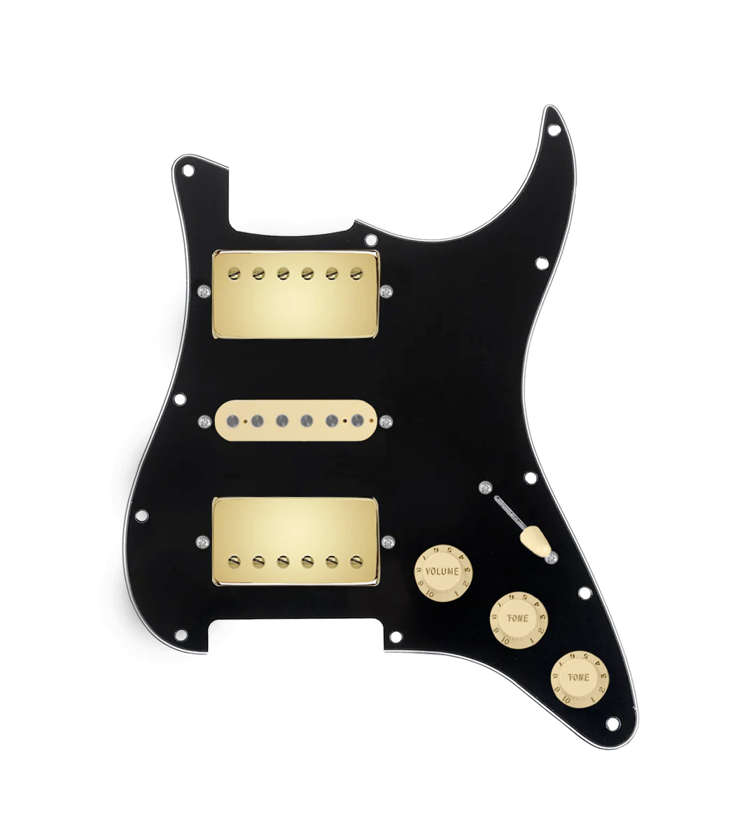 HSH Loaded Pickguard for Stratocasters® - SLPG-HSH-SMTH-G-TVTG-AW-BPG