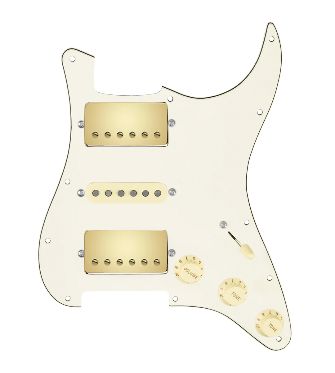 HSH Loaded Pickguard for Stratocasters® - SLPG-HSH-SMTH-G-TVTG-AW-PPG