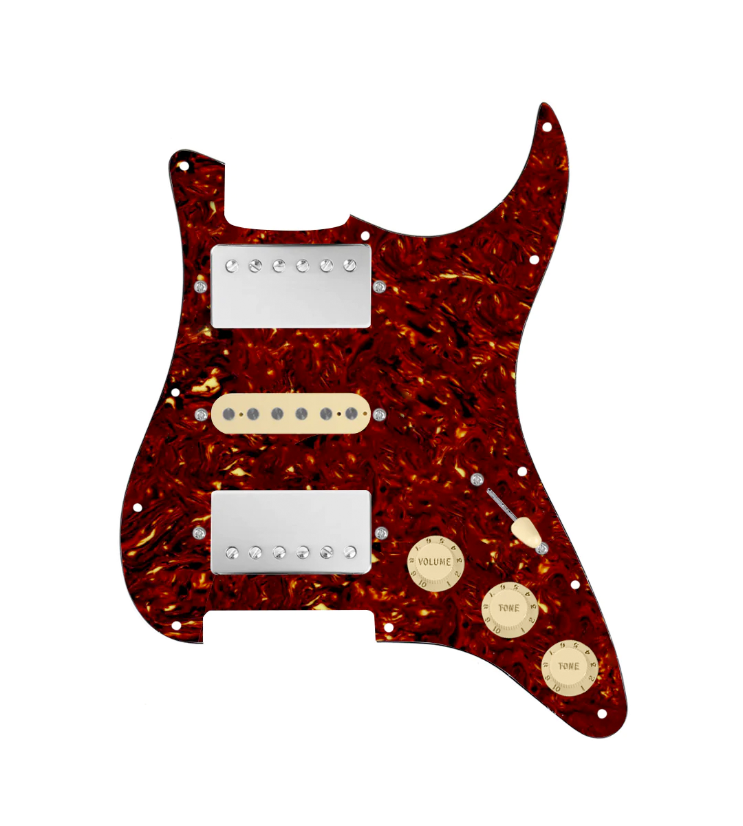 HSH Loaded Pickguard for Stratocasters® - SLPG-HSH-SMTH-N-TVTG-AW-TPG