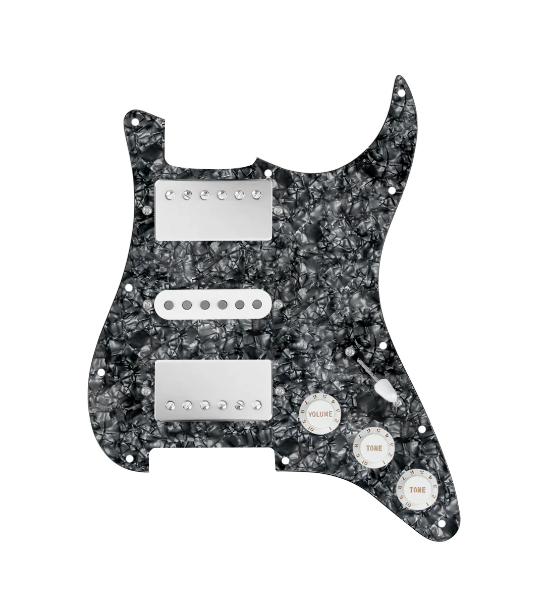 HSH Loaded Pickguard for Stratocasters® - SLPG-HSH-SMTH-N-TVTG-W-BPPG