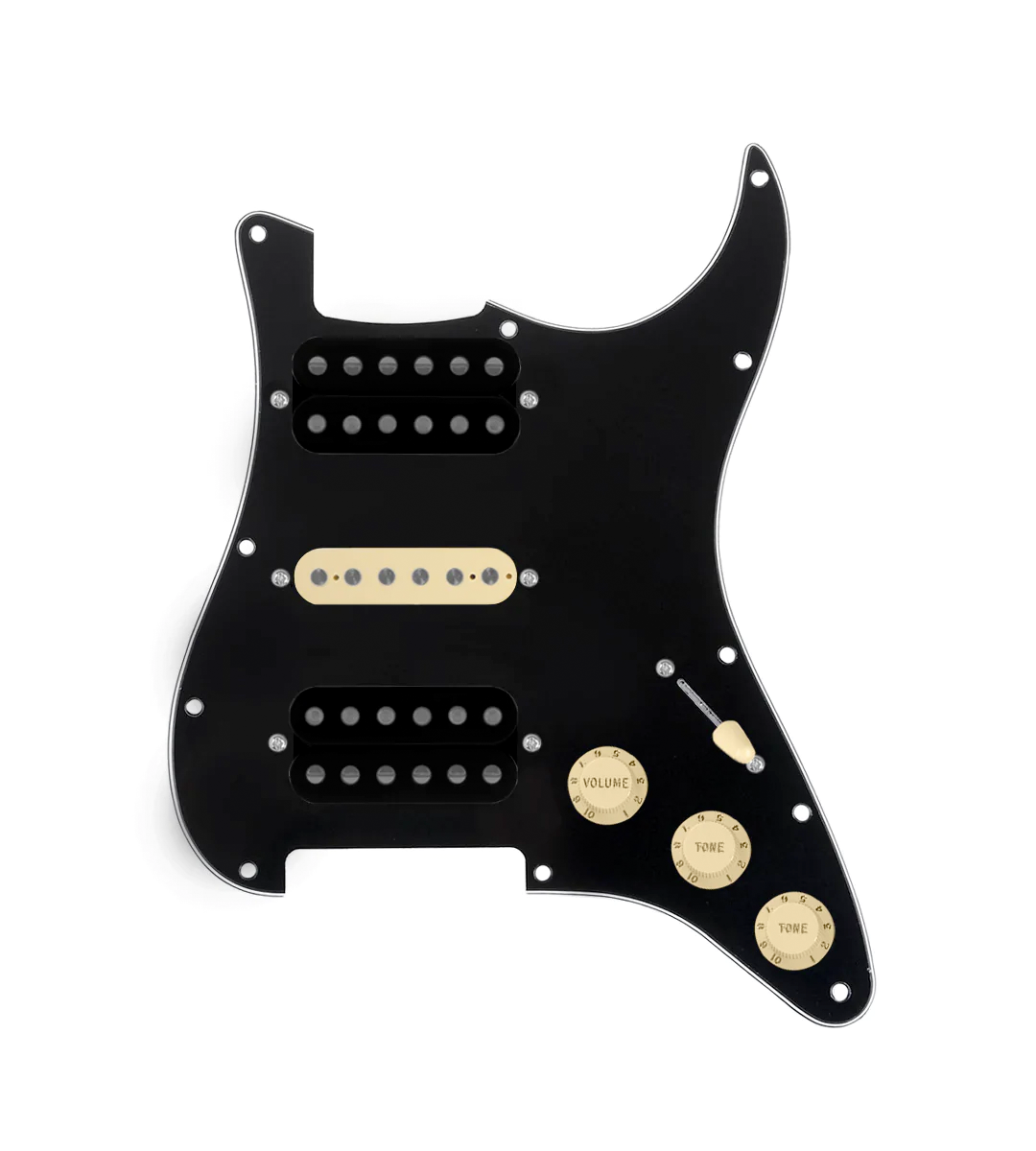 HSH Loaded Pickguard for Stratocasters® - SLPG-HSH-SMTH-UC-TVTG-AW-BPG