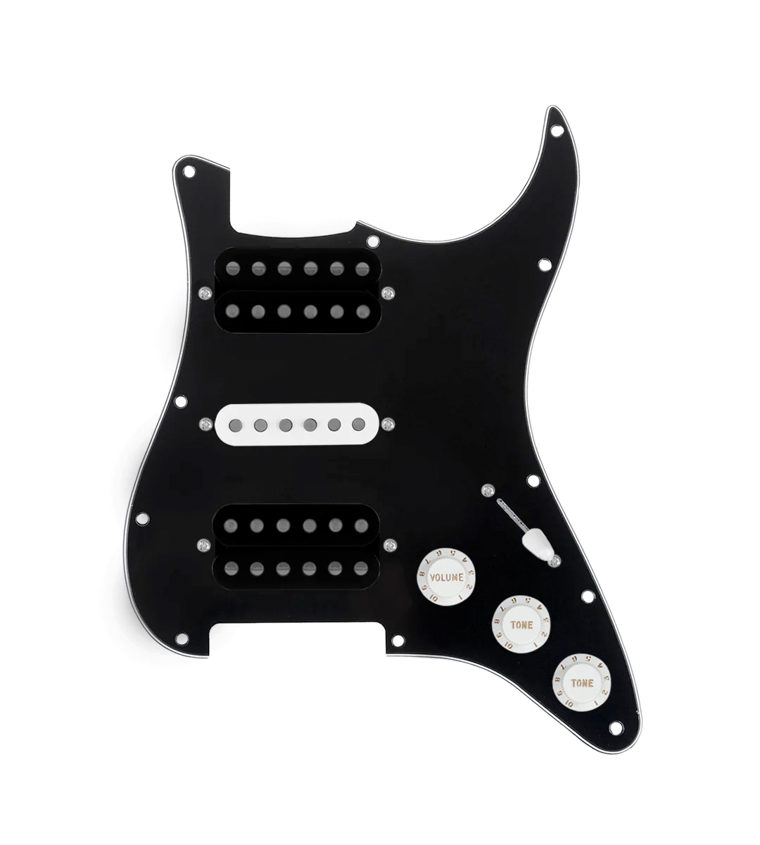 HSH Loaded Pickguard for Stratocasters® - SLPG-HSH-SMTH-UC-TVTG-W-BPG