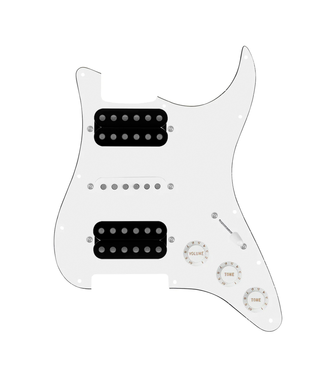 HSH Loaded Pickguard for Stratocasters® - SLPG-HSH-SMTH-UC-TVTG-W-WPG