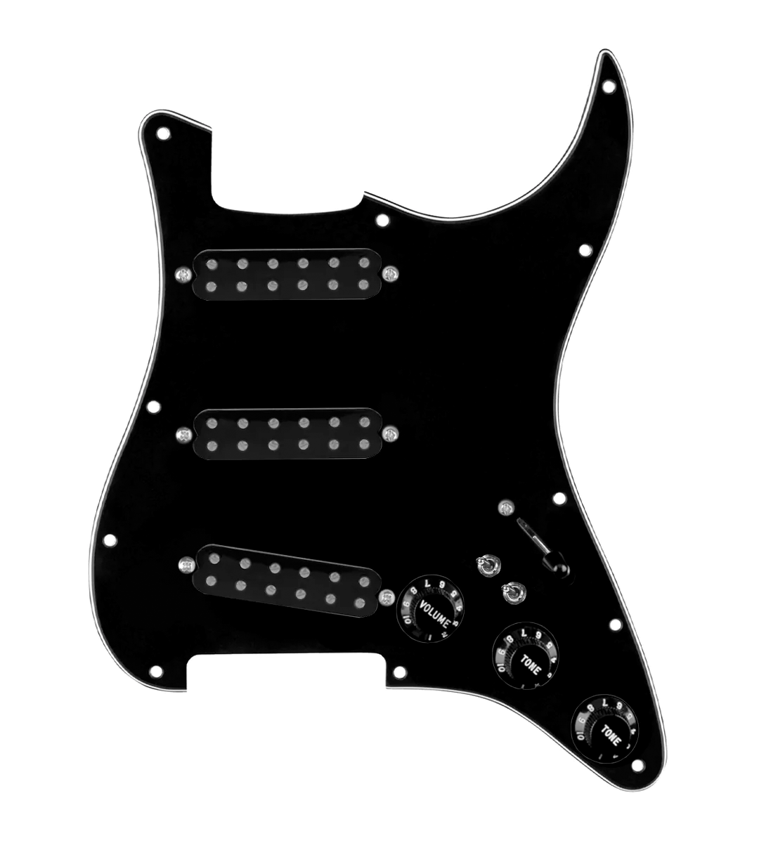 Polyphonics Loaded Pickguard for Stratocasters® - SLPG-POLY-B-BPG-S7W-2T