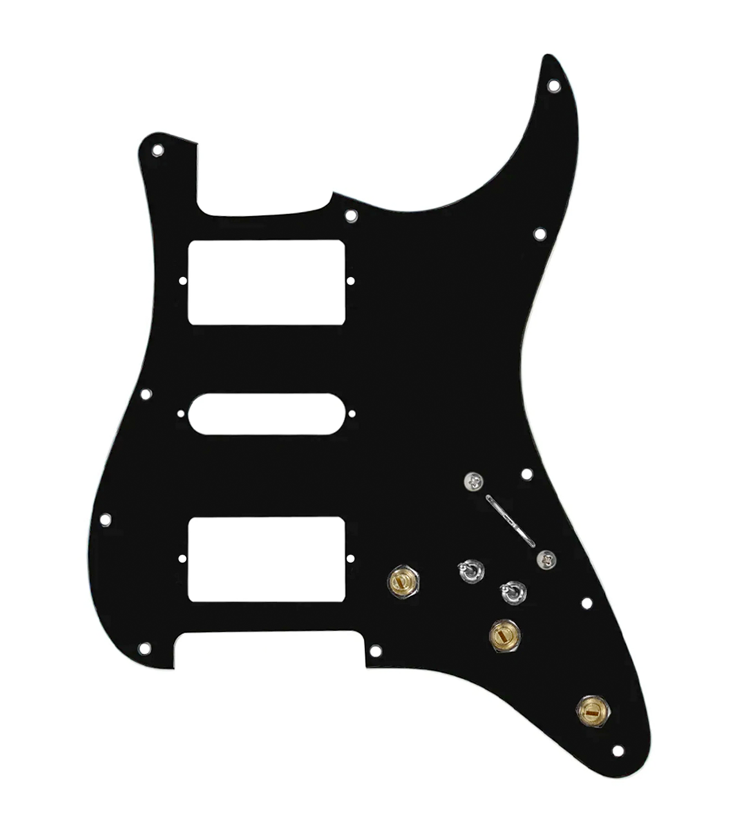 Pre-Wired HSH Stratocaster® Pickguard - SWPG-HSH-BPG-S7W-HSH-2T
