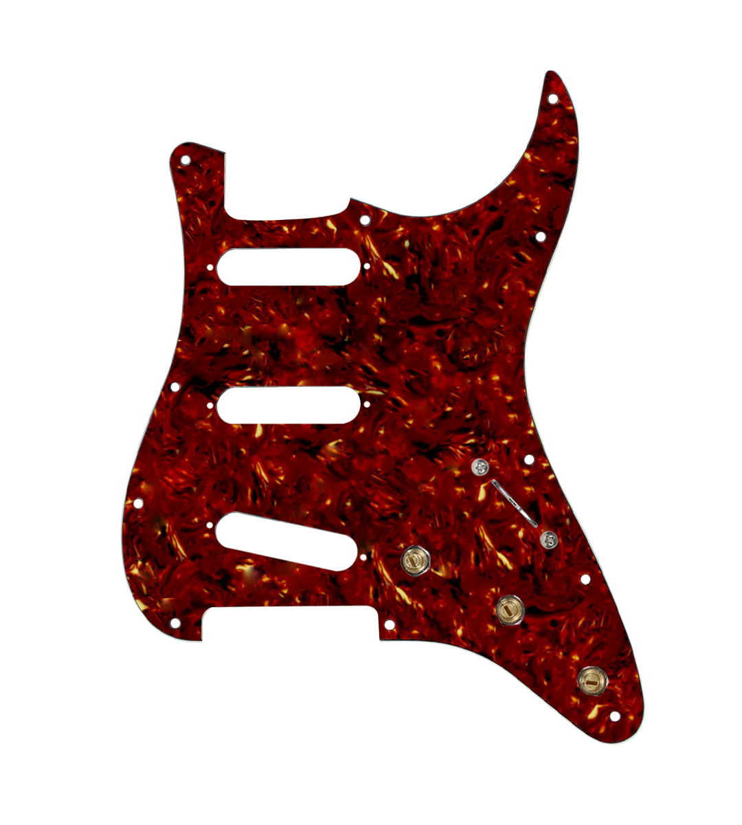 Pre-Wired SSS Stratocaster® Pickguard - SWPG-SSS-TPG-S5W