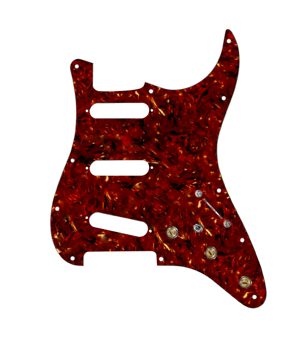 Pre-Wired SSS Stratocaster® Pickguard - SWPG-SSS-TPG-S7W-MT