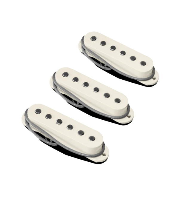 strat pickups white