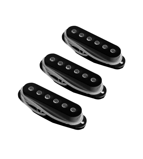 strat pickups black