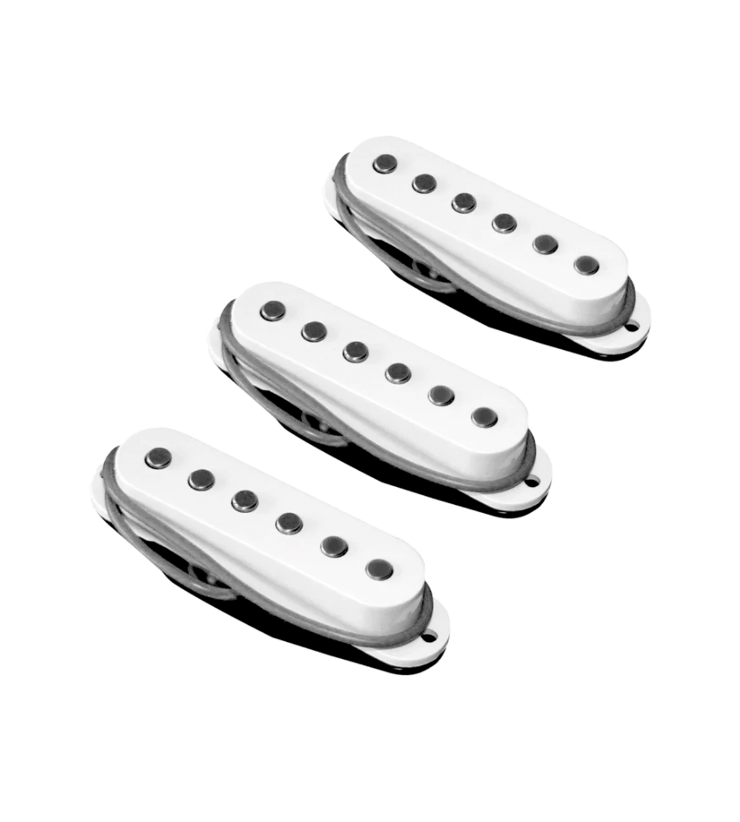 strat pickups white