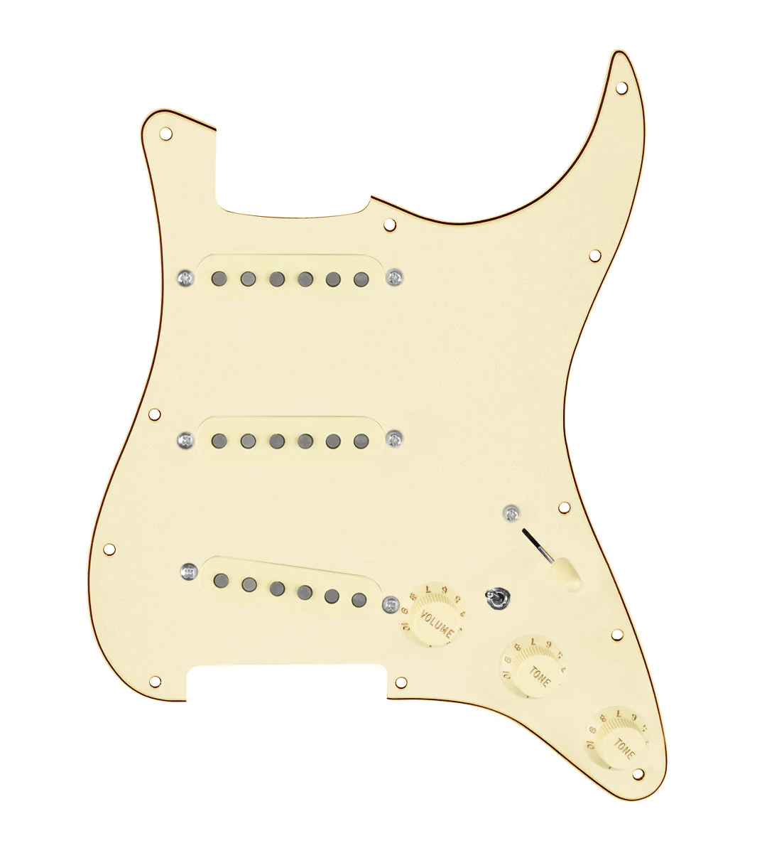 Texas Vintage Loaded Pickguard for Stratocasters® - SLPG-TVTG-AW-AWPG-S7W-MT