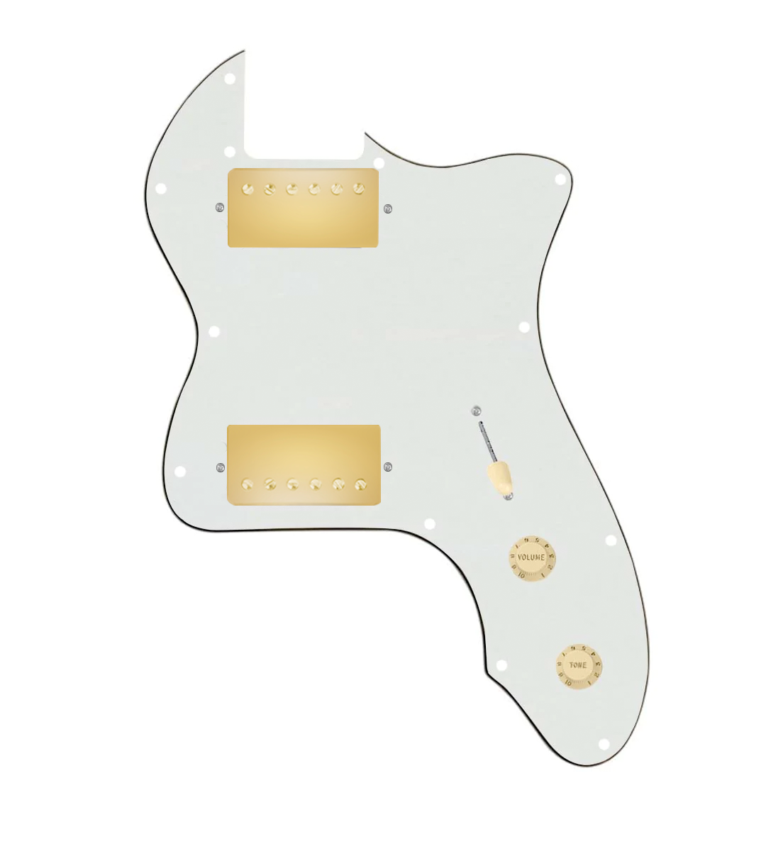 thinline pickguard hh white
