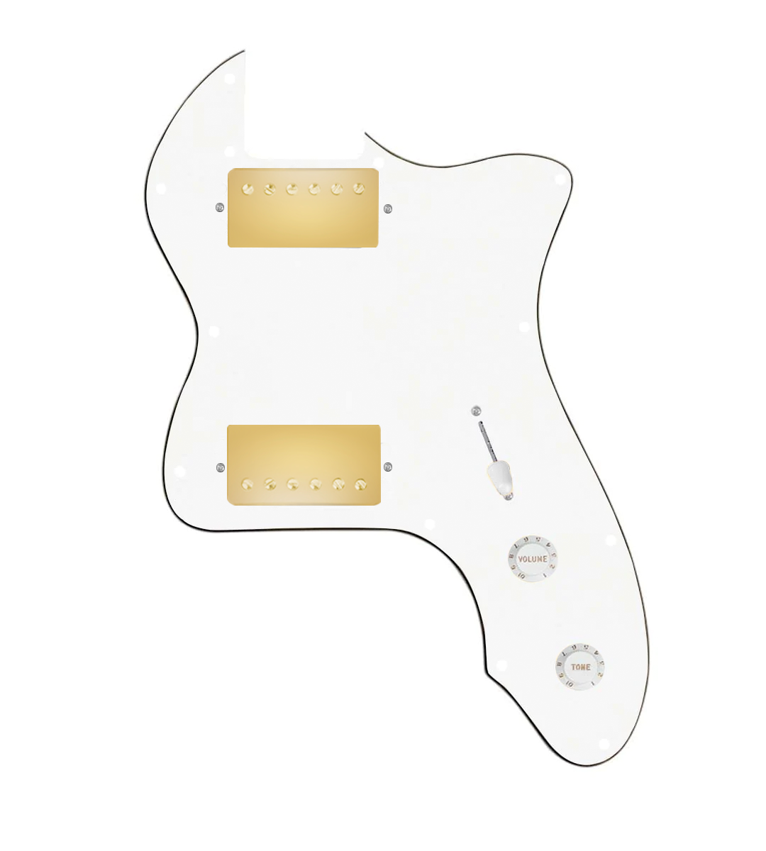 thinline pickguard hh white
