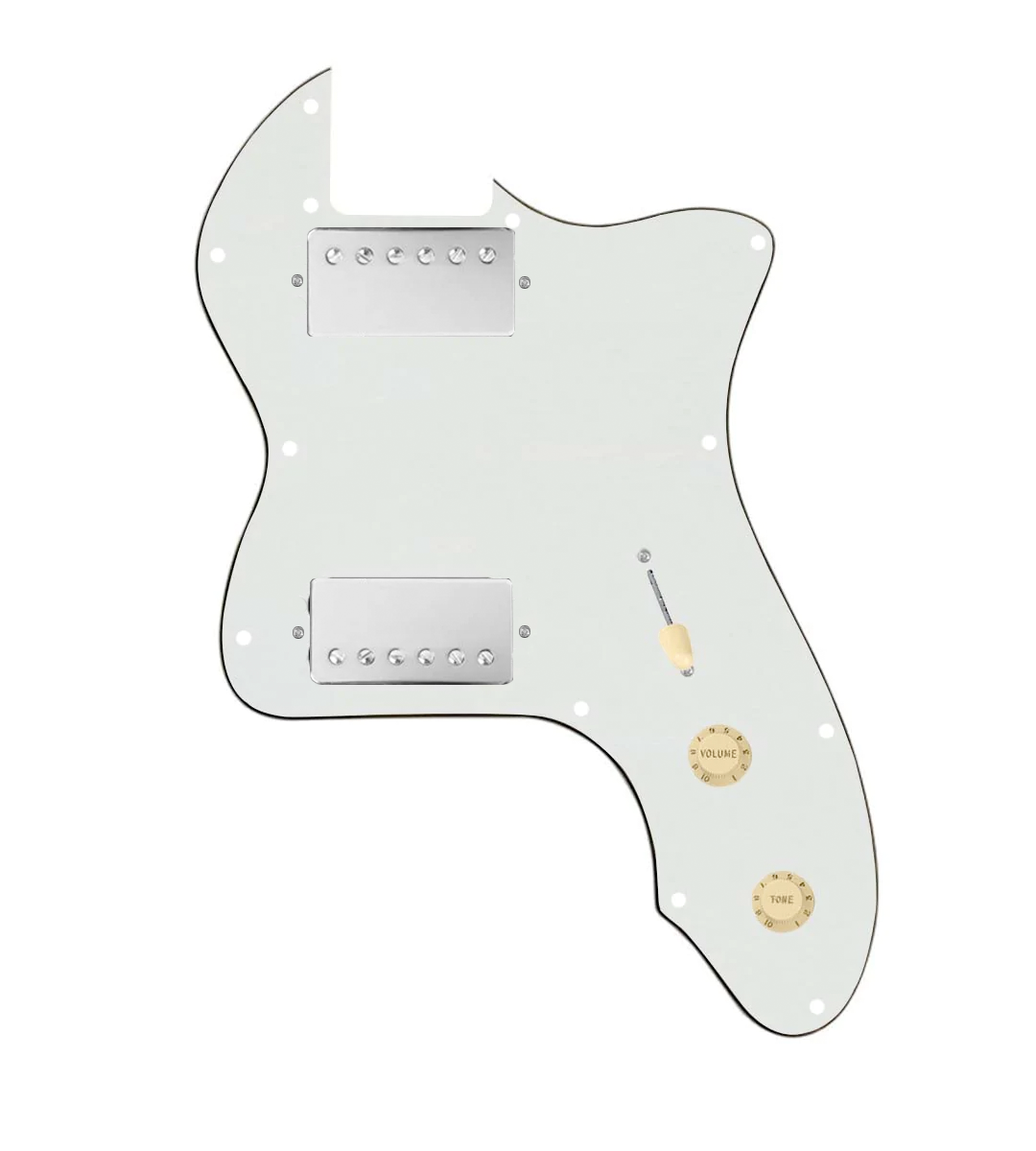 thinline pickguard hh white