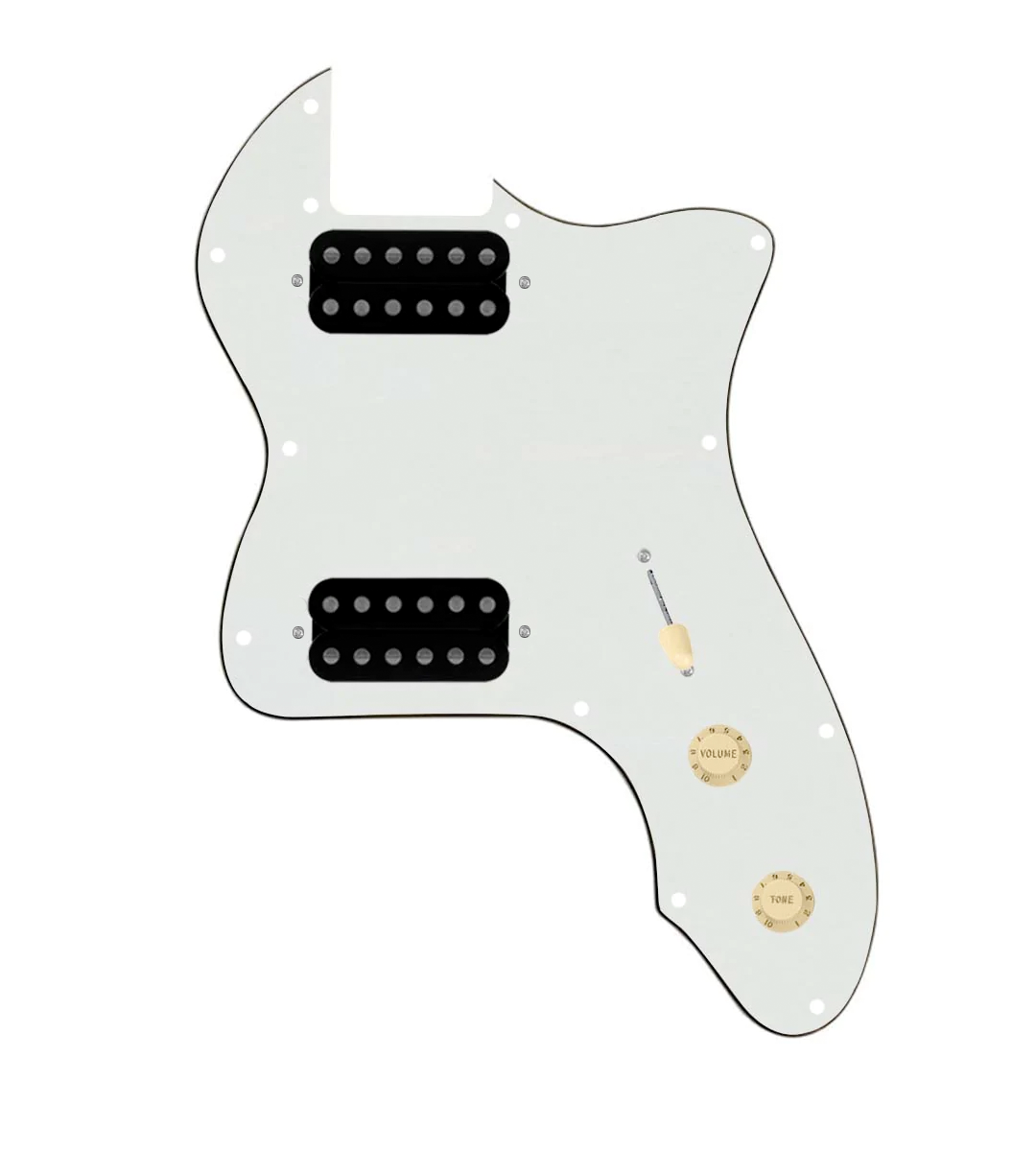 thinline pickguard hh white