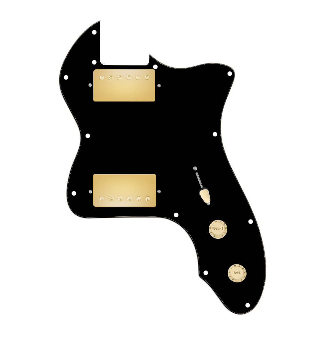 thinline pickguard hh black