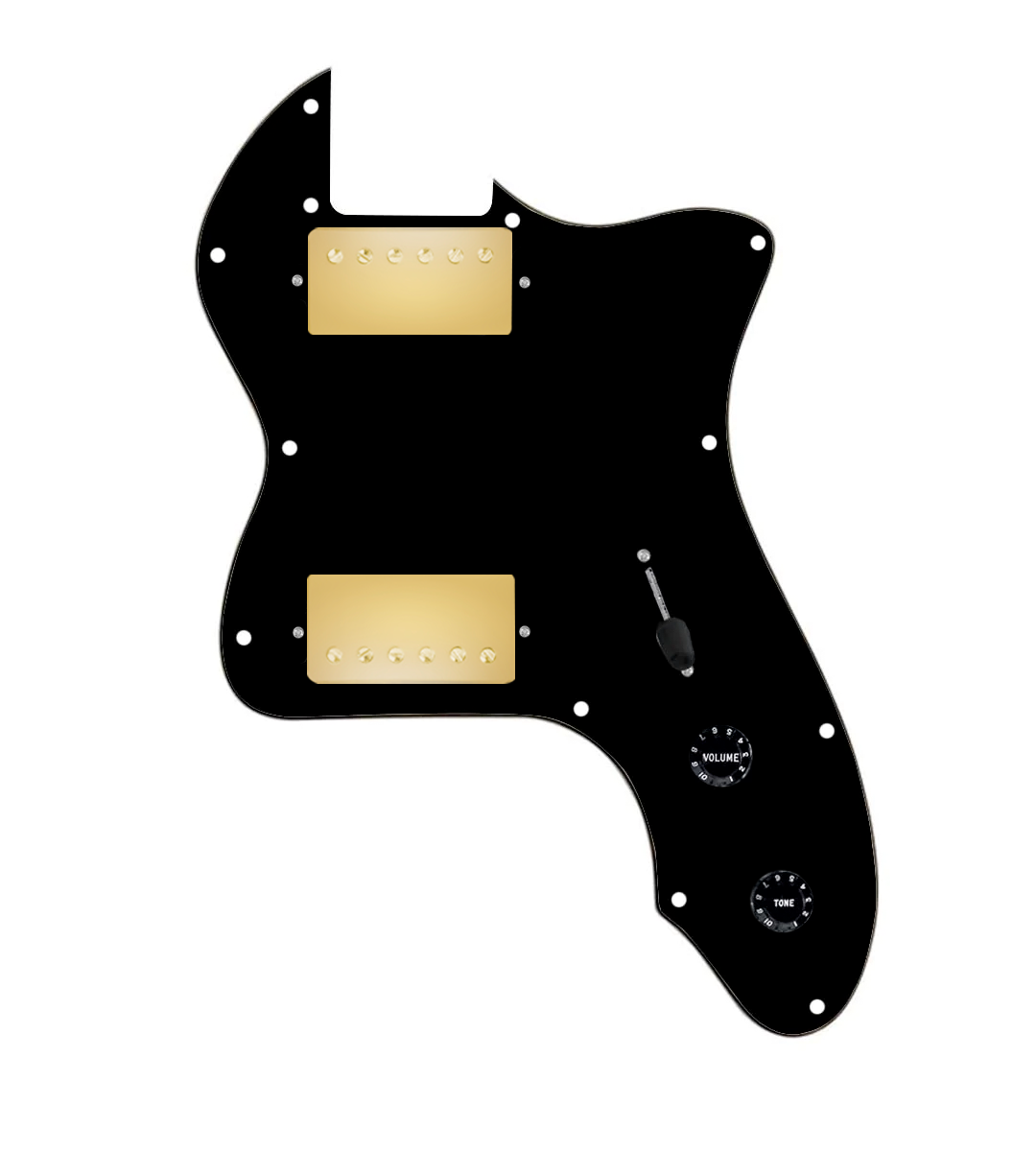 thinline pickguard hh black