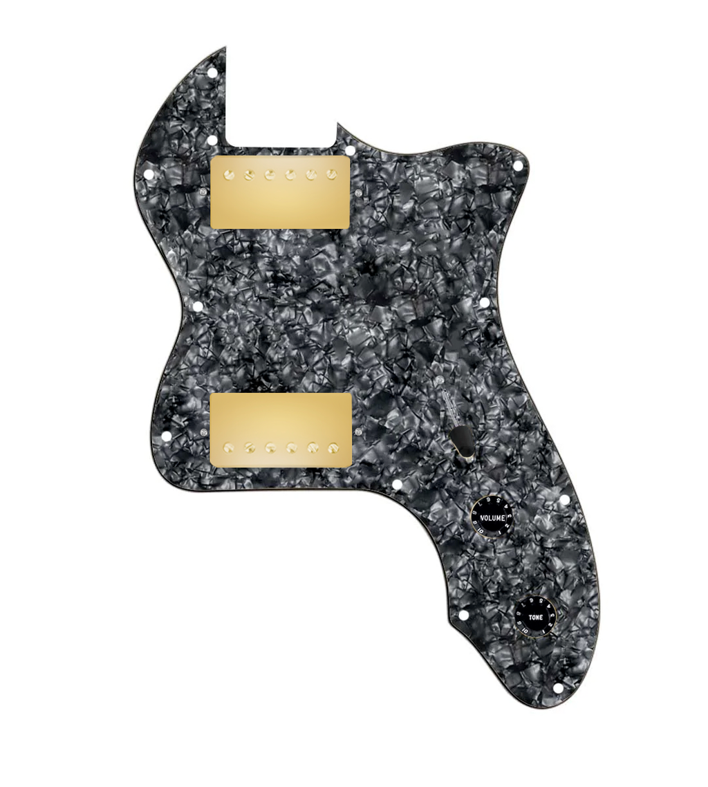 thinline pickguard hh grey pearl