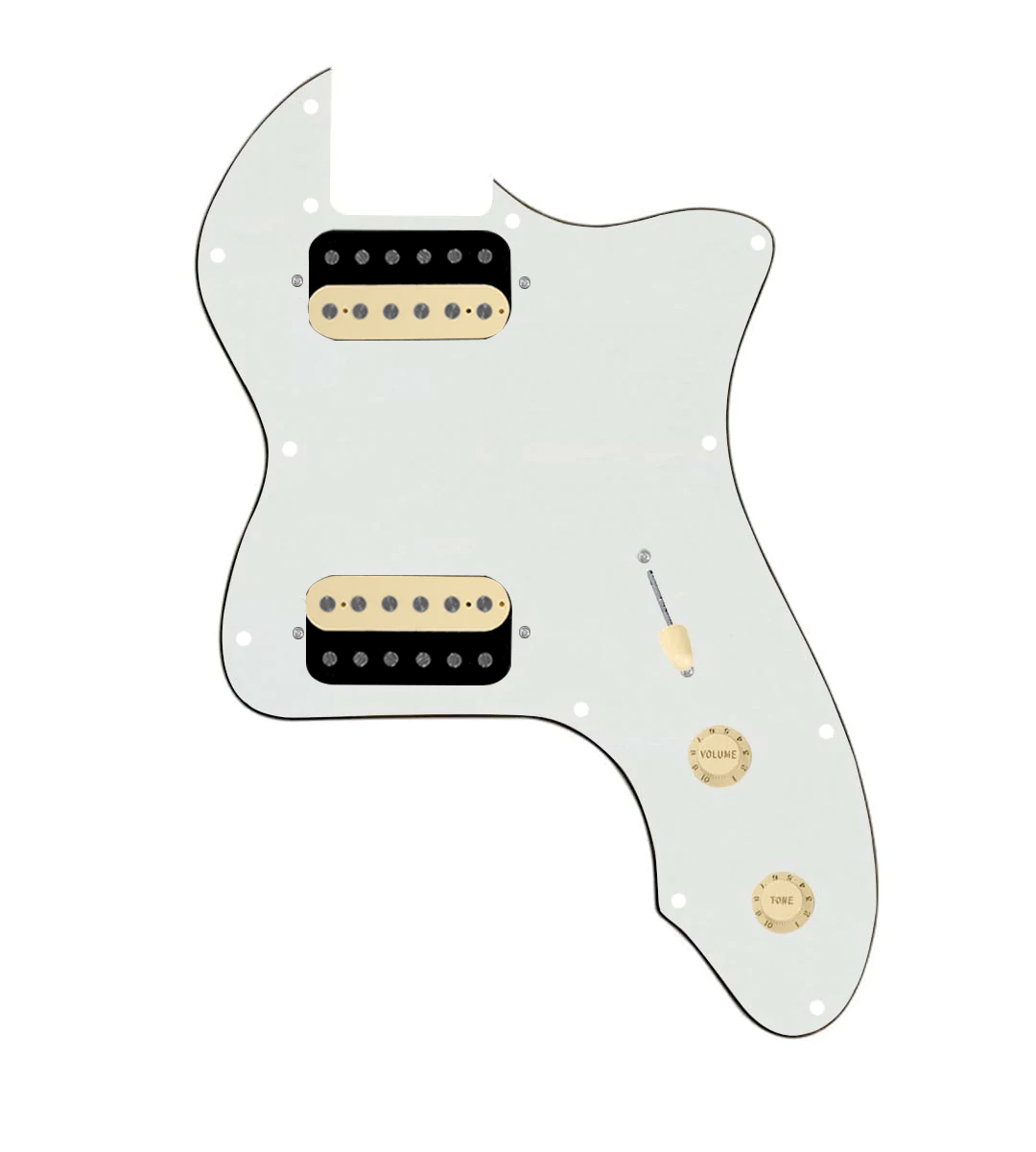 thinline pickguard hh white
