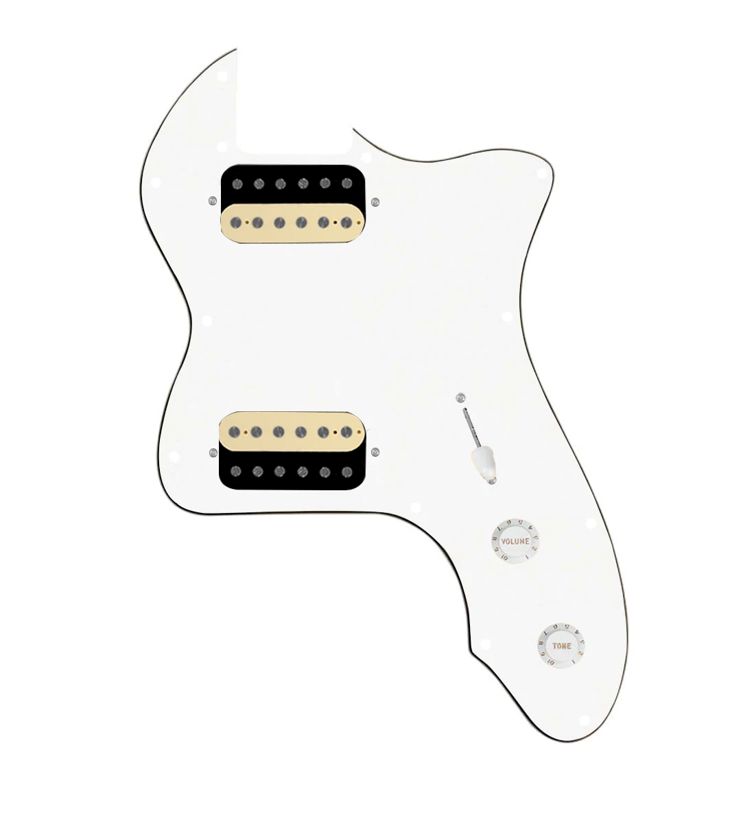 thinline pickguard hh white