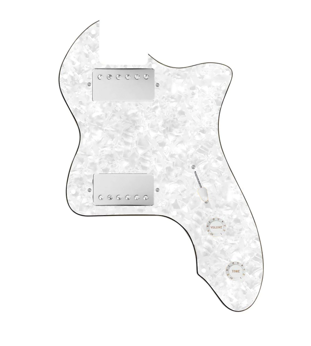 thinline pickguard hh white pearl