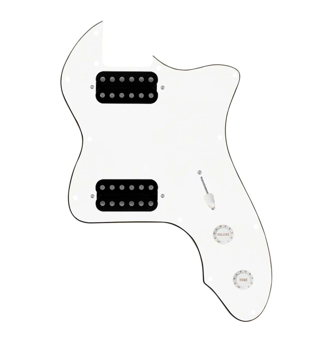 thinline pickguard hh white