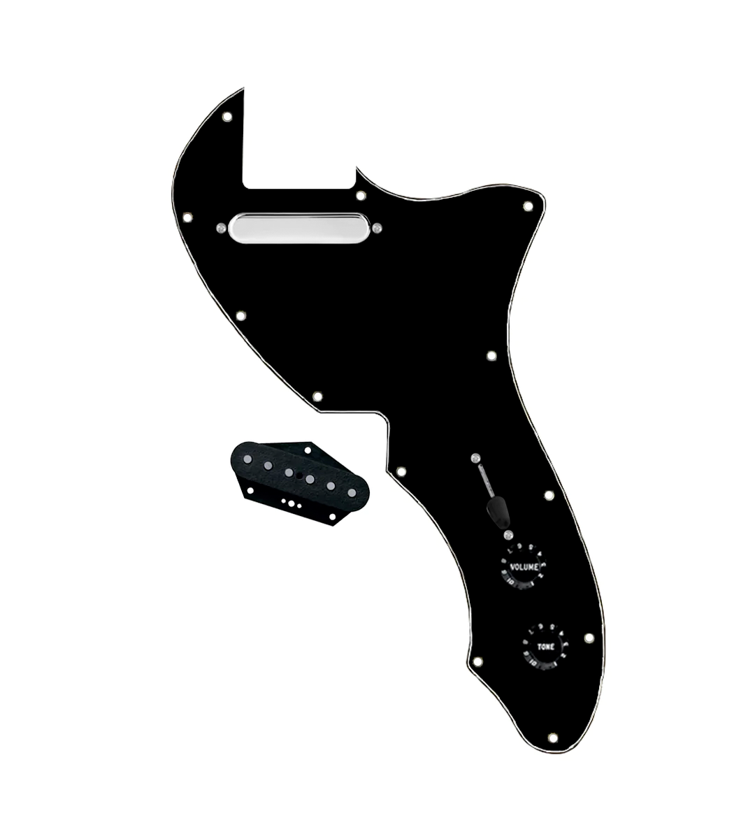 thinline pickguard black