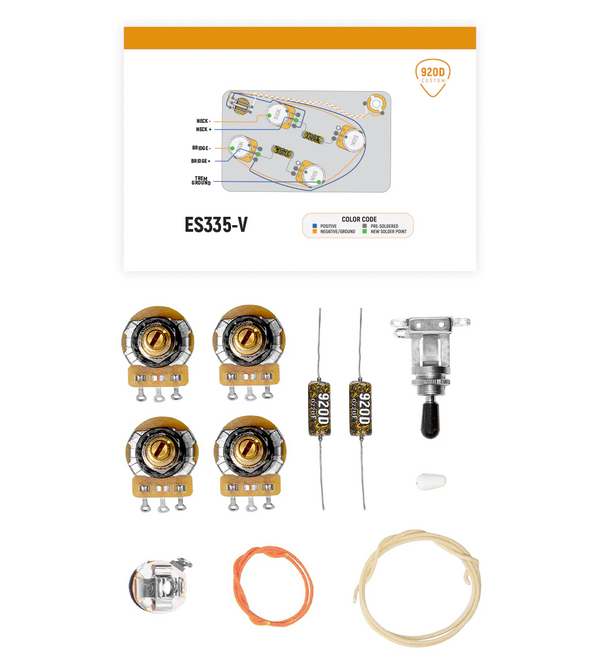 ES-335® Vintage Wiring Harness Upgrade - ES335-V-KIT