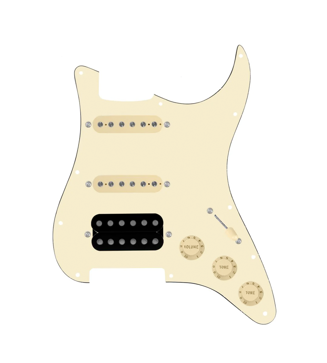 HSS Loaded Pickguard for Stratocasters® - HSS-COOL-UC-TGRT-AW-AWPG-AWKNB