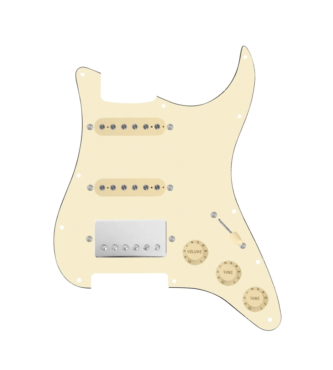 HSS Loaded Pickguard for Stratocasters® - HSS-SMTH-N-TVTG-AW-AWPG-AWKNB