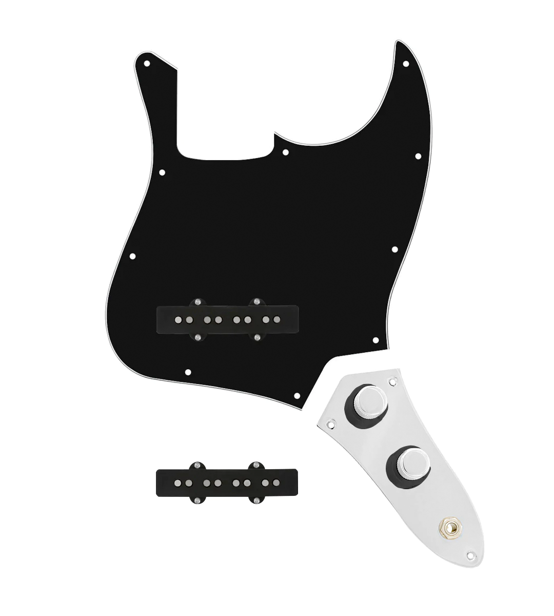 Jazz Bass® Loaded Pickguard - JBLPG-JPCKT-BPG-JB-CON-CH-BK