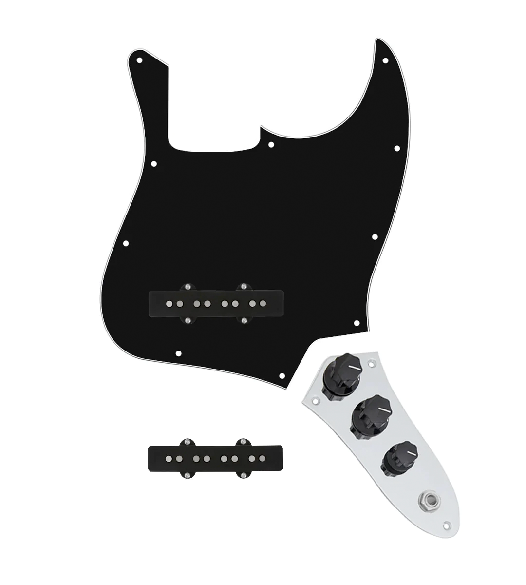 new】Fender / Pickguard， Mexico Jazz Bass， White， 3-Ply