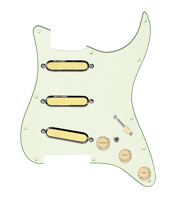 Gold Foil Loaded Pickguard for Stratocasters® - SLPG-GLDFL-AW-MGPG-S7W-MT