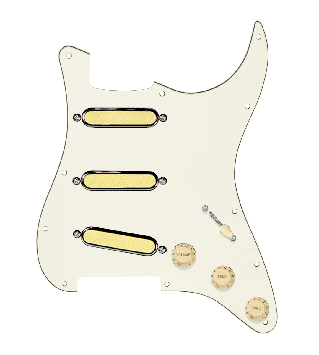 Gold Foil Loaded Pickguard for Stratocasters® - SLPG-GLDFL-AW-PPG-S5W