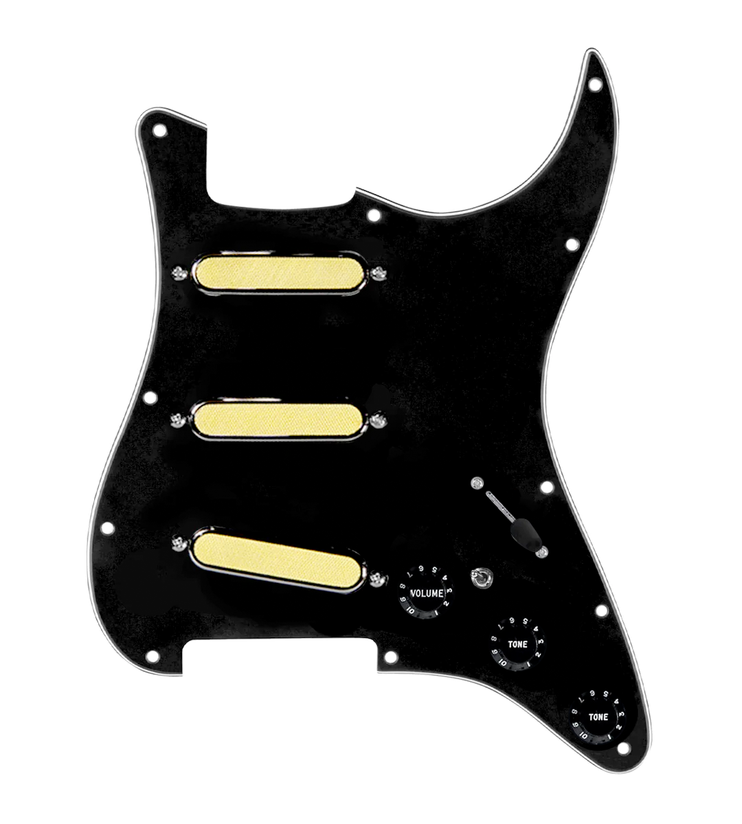 Gold Foil Loaded Pickguard for Stratocasters® - SLPG-GLDFL-B-BPG-S7W-MT