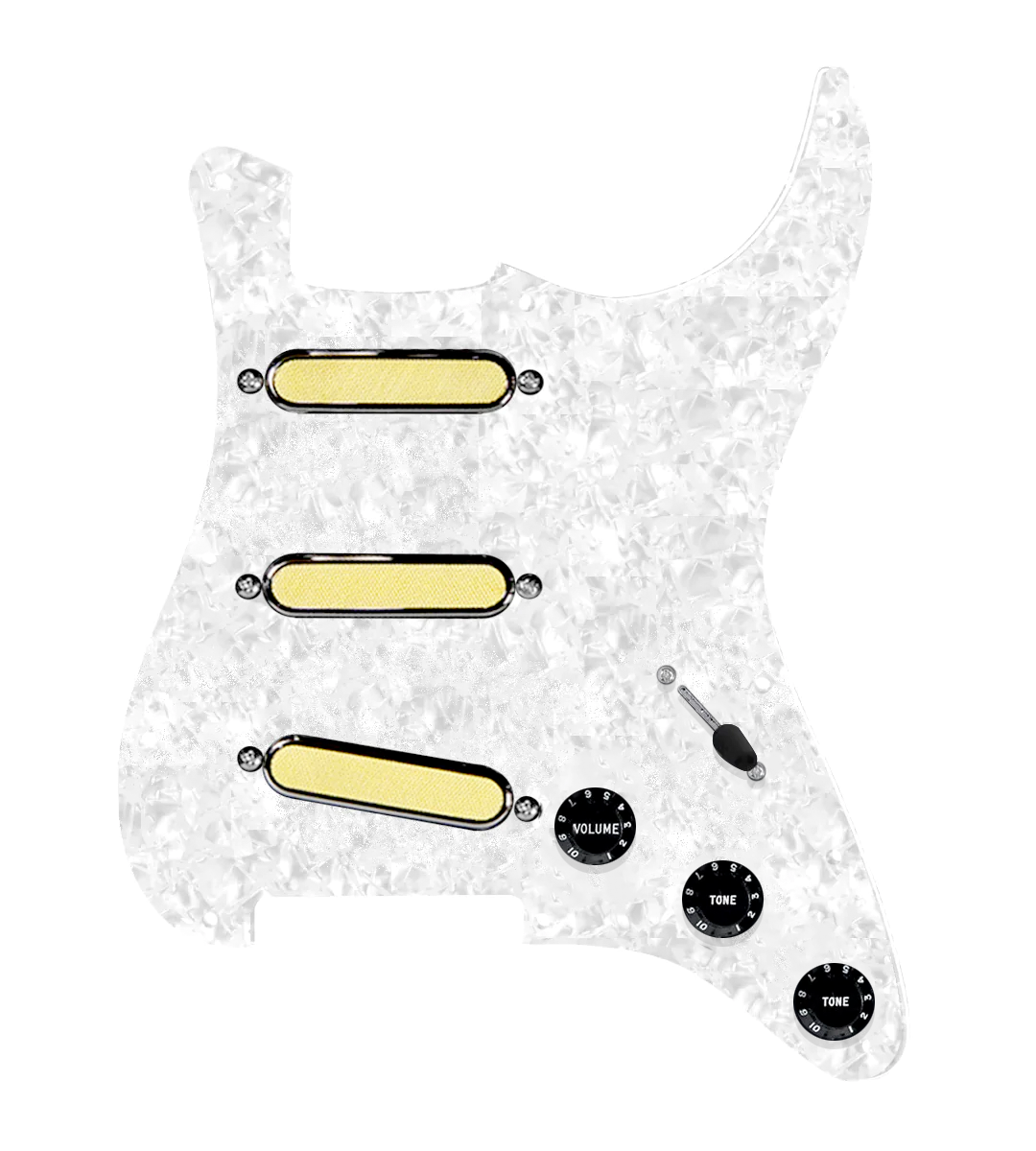 Gold Foil Loaded Pickguard for Stratocasters® - SLPG-GLDFL-B-WPPG-S7W-MT