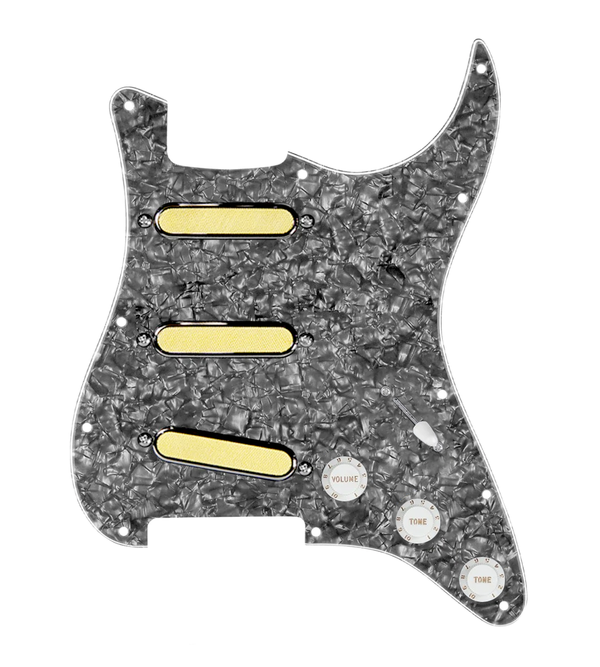 Gold Foil Loaded Pickguard for Stratocasters® - SLPG-GLDFL-W-BPPG-S7W