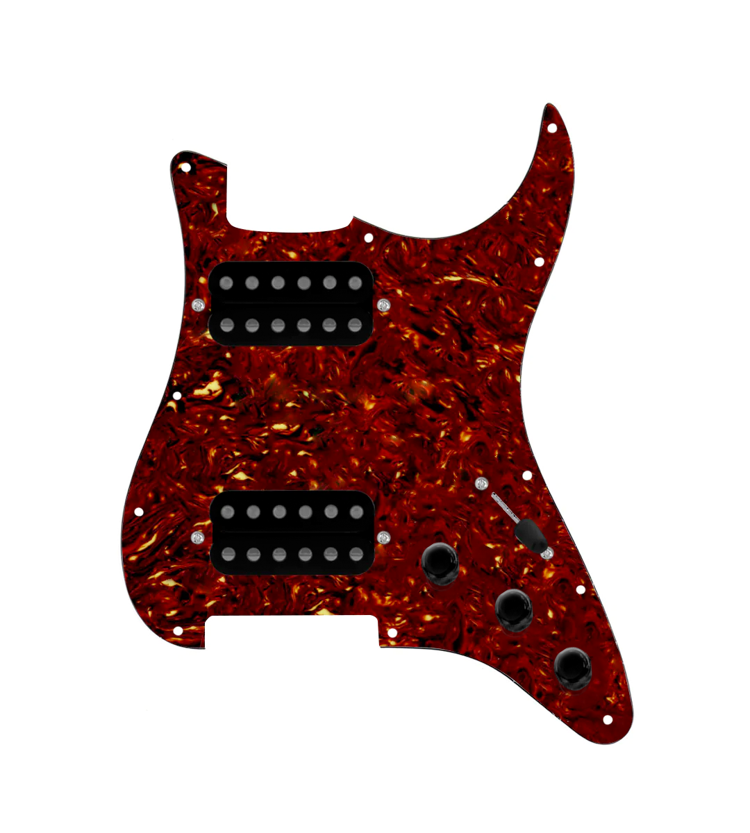 Hipster Heaven HH Loaded Pickguard for Stratocasters® - SLPG-HH-COOL-UC-TPG-S3W-HH