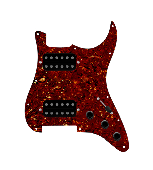 Hipster Heaven HH Loaded Pickguard for Stratocasters® - SLPG-HH-COOL-UC-TPG-S5W-HH