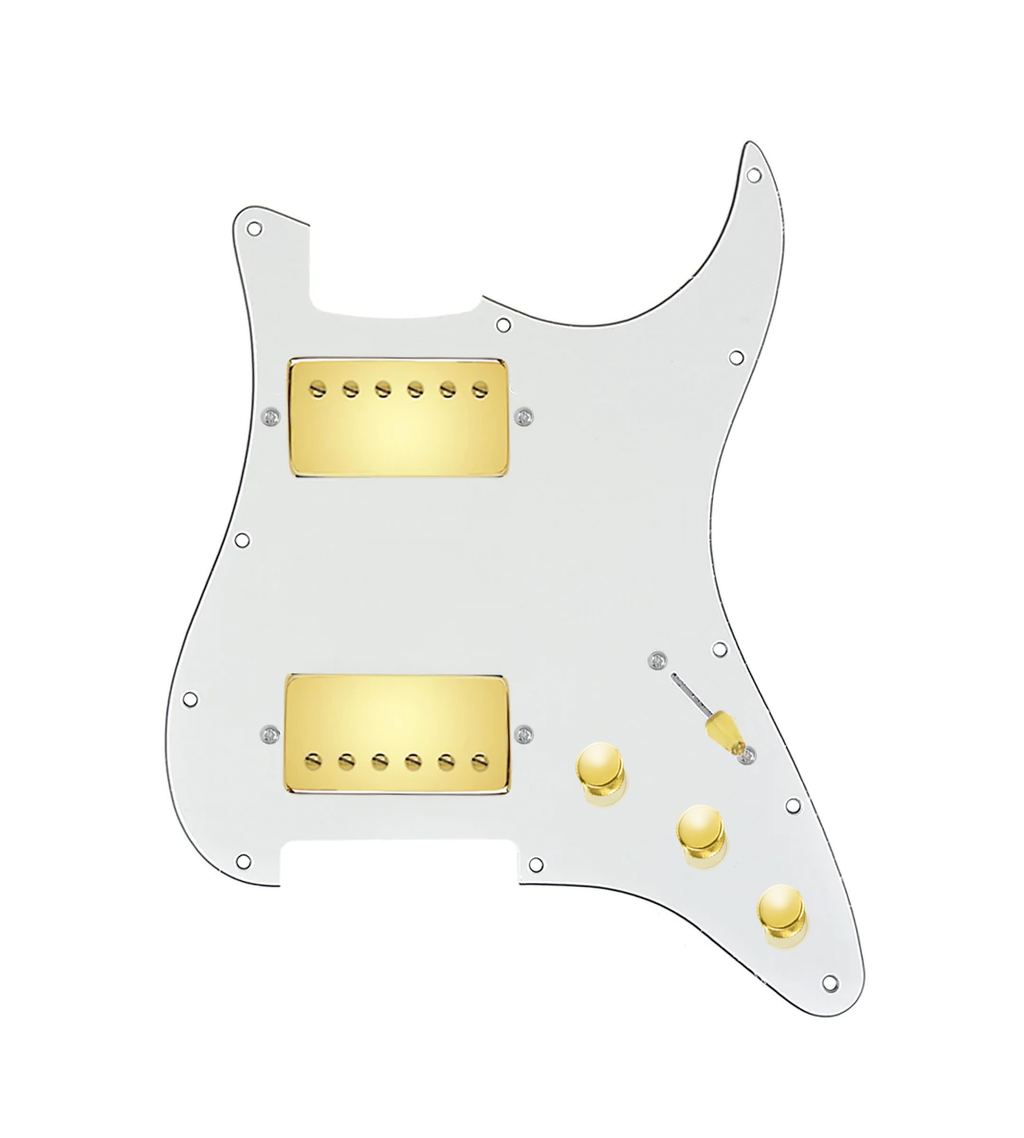 Roughneck Loaded Pickguard for Stratocasters® - 5-Way HH Auto-Split