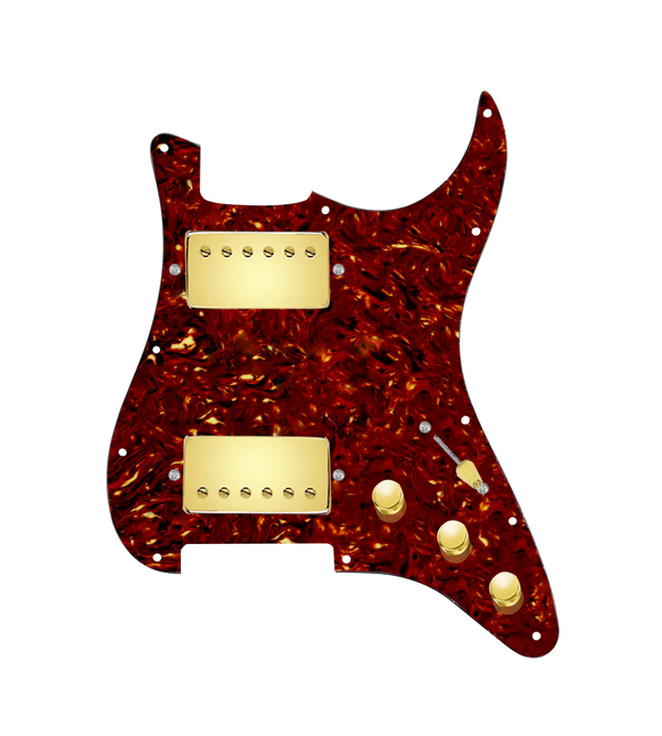 Hot And Heavy HH Loaded Pickguard for Stratocasters® - SLPG-HH-RGNK-G-TPG-S5W-HH