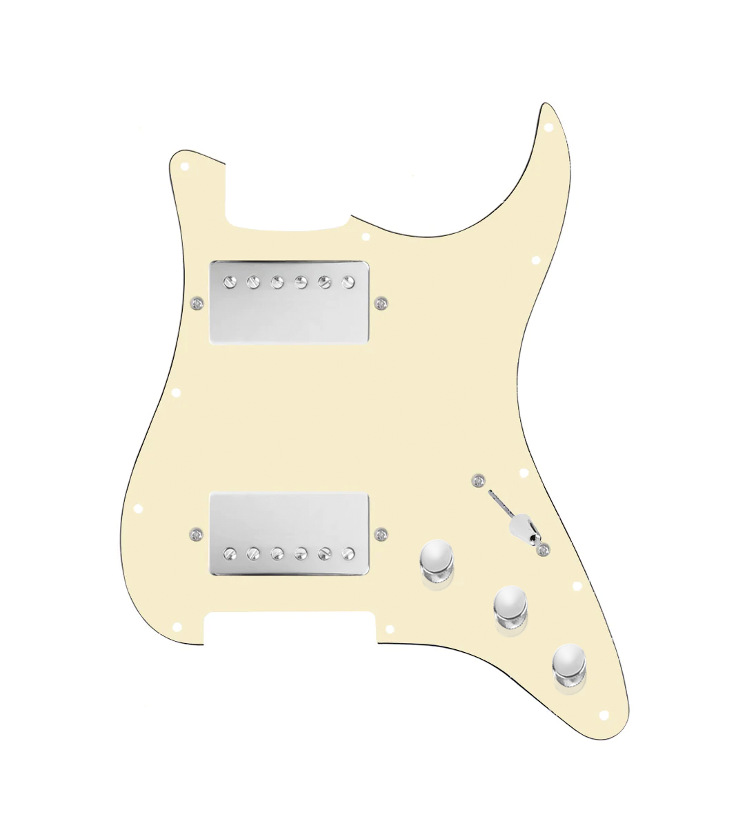 Hot And Heavy HH Loaded Pickguard for Stratocasters® - SLPG-HH-RGNK-N-AWPG-S3W-HH