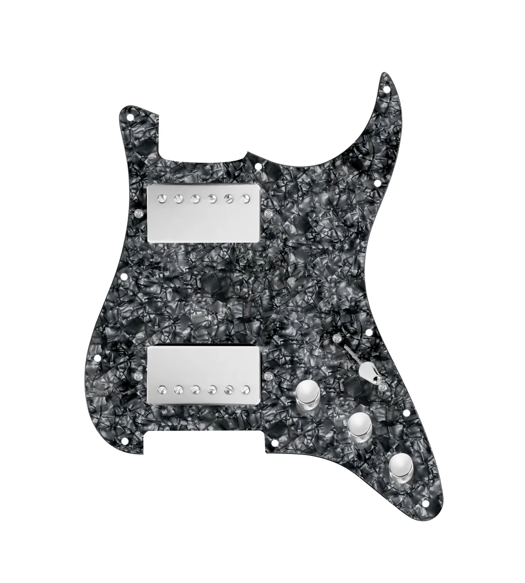 Hot And Heavy HH Loaded Pickguard for Stratocasters® - SLPG-HH-RGNK-N-BPPG-S3W-HH