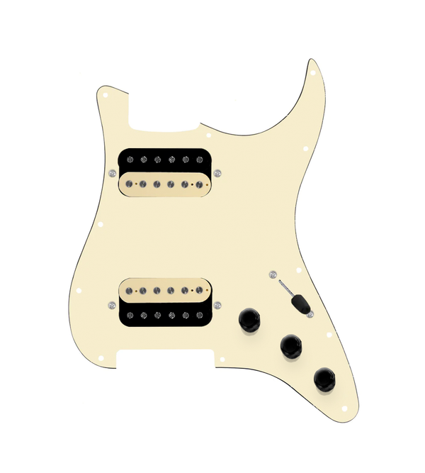 Hot And Heavy HH Loaded Pickguard for Stratocasters® - SLPG-HH-RGNK-UC-AWPG-S5W-HH