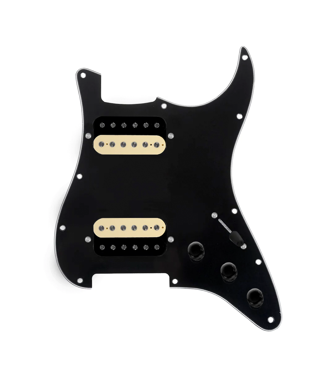 Hot And Heavy HH Loaded Pickguard for Stratocasters® - SLPG-HH-RGNK-UC-BPG-S3W-HH