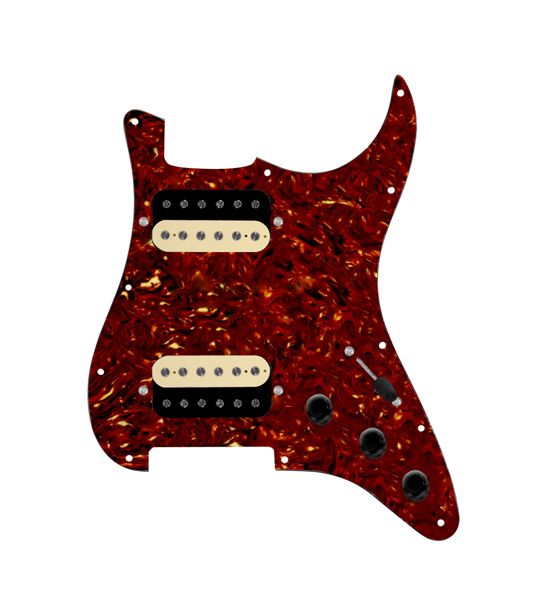 Hot And Heavy HH Loaded Pickguard for Stratocasters® - SLPG-HH-RGNK-UC-TPG-S5W-HH