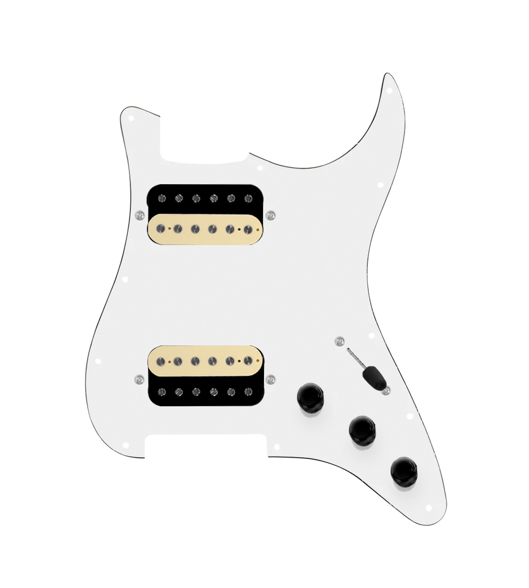 Hot And Heavy HH Loaded Pickguard for Stratocasters® - SLPG-HH-RGNK-UC-WPG-S3W-HH